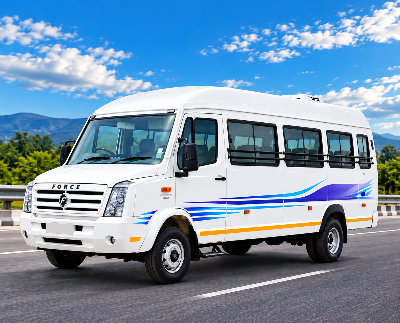Force Tempo Traveller High-Deck Coach - 26+1 Seater
